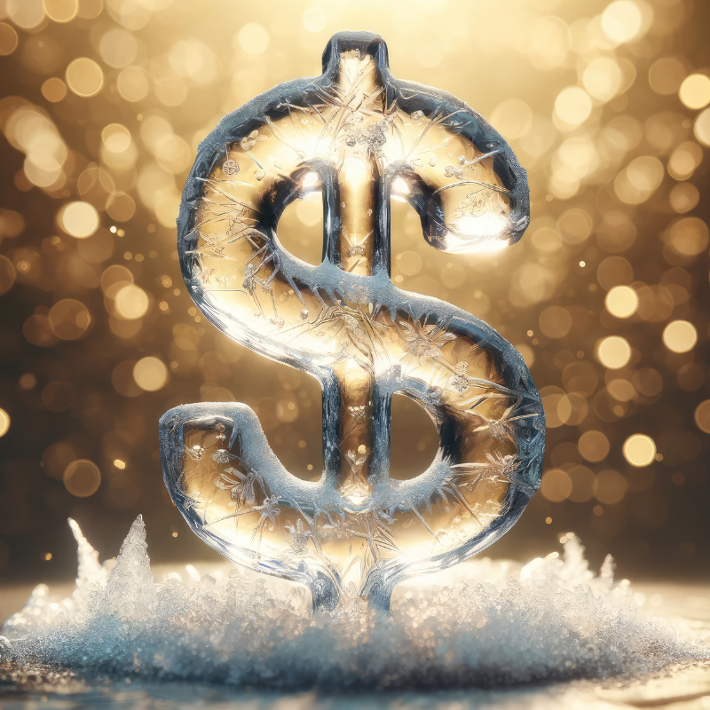 frozen dollar sign